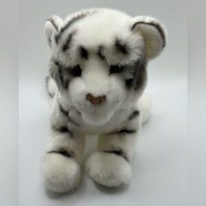2022 Douglas Cuddle Toys Silky White Striped Tiger Cub Plush Stuffed Animal 10”